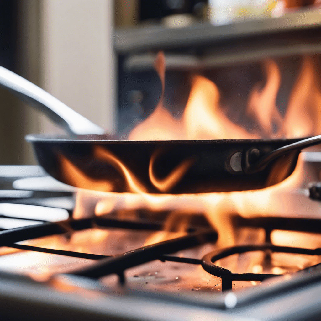 Fire Damage - Kitchen Fire - Pan on fire